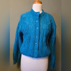 Vintage Mohair Button-up Sweater